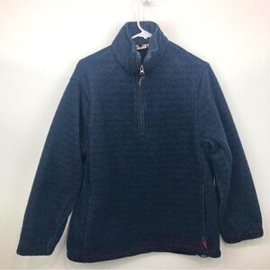 Woolrich Navy Blue Quarter Zip Fleece